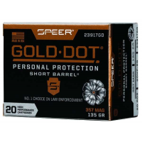 Speer Ammo 23917GD Gold Dot Personal Protection 357 Mag 135 gr Hollow Point (HP) 20 Bx/ 10 Cs