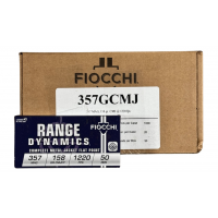 Fiocchi 357GCMJ Training Dynamics 357 Mag 158 Gr Copper Metal Jacket Flat Point 1000rd CASE