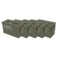 Military Surplus M2A1 50 Cal Metal Ammo Can, Good Condition 5 Pack