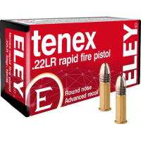 ELEY TENEX RAPID FIRE PISTOL .22LR 40GR. ROUND NOSE 50-PACK