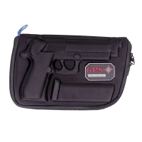 G*Outdoors GPS-909PC Molded Pistol Case  Black 1 Handgun for Beretta 92,96/Taurus PT92