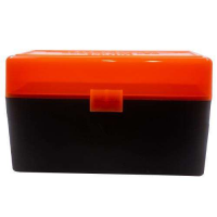 409 - .243/.308 Cal. 50rd Hunter Orange/Black ammo box