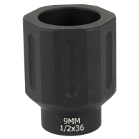 Battle Arms Development 9mm Blast Diverter 1/2X36 Black HEX FLASHCAN