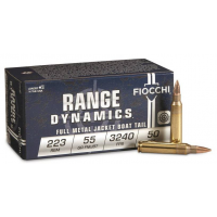 Fiocchi Range Dynamics .223 Rem, 55gr FMJBT, 50rd Box