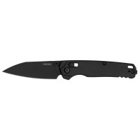 Kershaw 6105CF Bel Air  Folding/Reverse Tanto Plain Blackwash CPM MagnaCut Steel Blade/Bright Nickel Cerakote 6061-T6 Aluminum Handle