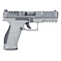 Walther Arms 2858371NP3 PDP  Full Size Frame 9mm Luger 18+1 4.50 Polygonal Rifling Barrel, Optic Ready/Serrated Stainless Steel Slide, Gray Polymer Frame w/Picatinny Rail, Ambidextrous