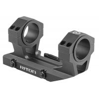 Riton Optics X34QD 34 mm QD Cantilever Mount Scope Mount/Ring Combo Black Anodized