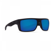 Costa Del Mar Motu Polarized Sunglasses - Blackout Frame with Blue Mirror 580P Lenses