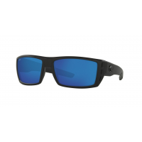 Costa Del Mar Rafael 580P Polarized Sunglasses - Blackout Frame with Blue Mirror Lenses