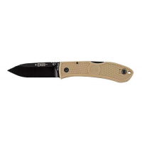 Ka-Bar 4062CB Dozier Hunter 3 Drop Point Plain AUS 8A Steel Zytel Coyote Brown Handle Folding