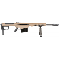 Barrett 18066 M107A1  50 BMG 20 10+1 Flat Dark Earth Cerakote Flat Dark Earth Fixed w/Sorbothane Recoil Pad Stock Black Polymer Grip