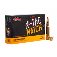 PMC 308XM X-Tac Match 308 Win 168 gr Open Tip Match (OTM) 20 Bx/ 40 Cs