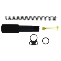 TacFire MAR049B AR15 Pistol Buffer Tube Kit with Dual Loop End Plate Black 6061-T6 Aluminum