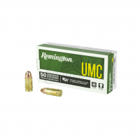 Remington Ammunition L9MM3 UMC  9mm Luger 115 gr Full Metal Jacket (FMJ) Pistol Ammunition 50 Rd Box