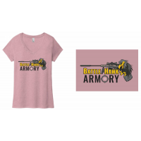 The District Tri-Blend BattleHawk Armory V Neck T-Shirt - Lavender - Small