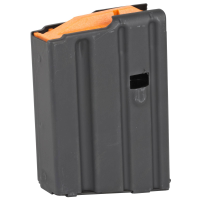 Ammunition Storage Components .223 REM 10 Round Orange Follower Stainless Steel Black Magazine