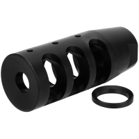 TacFire MZ1002N Compact  223 Rem,5.56x45mm NATO Compensator 1/2-28 tpi Black Nitride Steel