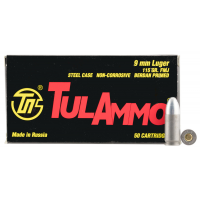 Tulammo TA919150 Handgun 9mm Luger 115 gr Full Metal Jacket (FMJ) 50 Bx/ 20 Cs