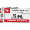 Winchester Ammo USA40SWVP USA  40 S&W 165 gr Full Metal Jacket (FMJ) 100 Bx/ 5 Cs