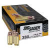Sig Sauer E380B150 Elite Ball 380 ACP 100 gr Full Metal Jacket (FMJ) 50rd BOX