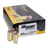 Sig Sauer E40SB250 Elite Ball  40 S&W 180 gr Full Metal Jacket (FMJ) 50 Bx/ 20 Cs