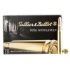 Sellier & Bellot SB3006B Rifle  30-06 Springfield 180 gr Soft Point (SP) 20 Bx/ 20 Cs