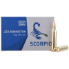 SVT Technology Scorpio Ammo .223rem 55gr FMJ, 20rd Box