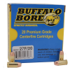 Buffalo Bore Ammunition 27F/20 Standard Pressure  380 ACP 95 gr Full Metal Jacket Flat Nose (FMJFN) 20 Bx/ 12 Cs