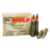 Wolf MC762BFMJ Military Classic  7.62x39mm 124 gr ...