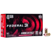 Federal AE40N1 American Eagle Indoor Range Training (IRT) 40 S&W 180 gr Total Metal Jacket (TMJ) 50 Bx/ 20 Cs
