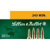 Sellier & Bellot SB243A Rifle  243 Win 100 gr Soft Point (SP) 20 Bx/ 25 Cs