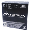 Migra Ammunitions M12SS13 Staxd  12Gauge 3 1 1/4oz 1/3Shot 25 Per Box/10 Case