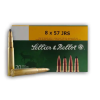 Sellier & Bellot SB857JRSA Rifle  8x57mm JRS 196 gr Soft Point Cut-Through Edge (SPCE) 20 Bx/ 20 Cs