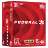 Federal Champion Brass .380acp, 95gr TMJ, 200rd Box