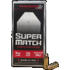 Winchester Super Match 9mm Luger 124gr Round Nose FMJ Competition Ammo, 50-Round Box