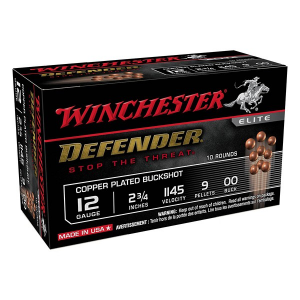 Winchester Elite Defender Buckshot 12 Gauge Shotshells