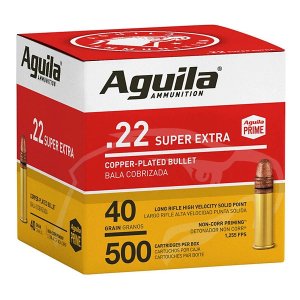 Aguila Super Extra High Velocity Rimfire Ammunition