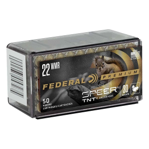 Federal Ammo .22 Mag 30GR Speer TNT JHP Rimfire Ammunition