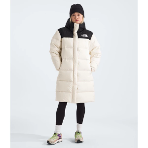 Women's The North Face Nuptse Parka Large White Dune/TNF Black