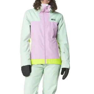 Women's Picture Seakrest Jacket Large Silt Green Orchid Acid