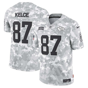 Kansas City Chiefs Travis Kelce #87 Nike 2024 Salute To Service Jersey Large Camo