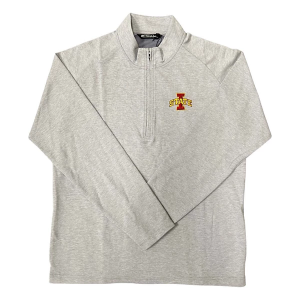 Iowa State Cyclones TravisMathew Upgrade 1/4 Zip Large Heather Grey