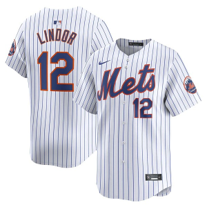 New York Mets Francisco Lindor #12 Nike Limited Jersey 2XLarge White