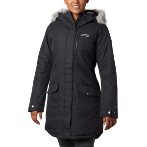 Women's Columbia Suttle Mountain Parka Small Black