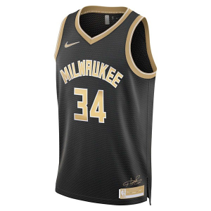 Milwaukee Bucks Giannis Antetokounmpo #34 Nike Select Jersey 2XLarge Black