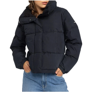 Women's Roxy Winter Rebel Puffer Jacket Large True Black