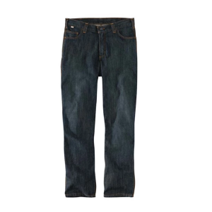 Men's Carhartt Fire Resistant Force Denim Jeans Utility Pants 48 Midnight Sand