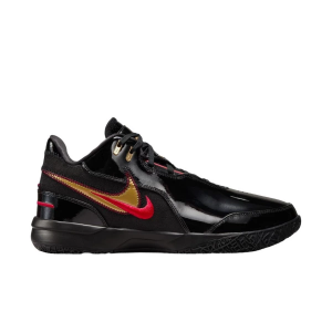 Men's Nike LeBron NXXT Gen AMPD Basketball Shoes M9.5/W11 Regular Black/Metallic Gold/University Red
