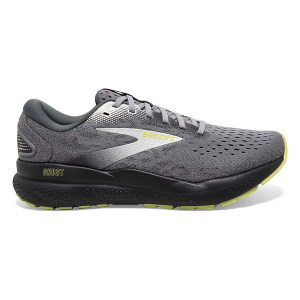 Men's Brooks Ghost 16 Running Shoes 9 Extra Wide Primer/Grey/Lime