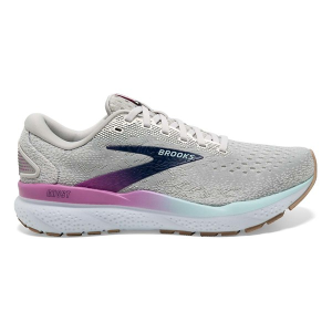 Women's Brooks Ghost 16 Running Shoes 7 Regular White/Grey/Estate Blue